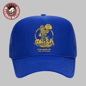 Phish Savannah Georgia 2026 Event Merch At Enmarket Arena On July 14 And 15 2026 I Went Nuts For Phish Blue Trucker Hat