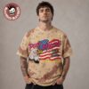 Post Malone Celebrate USA 4th Of July 2026 250 Big Ass World Tour Merch Tiger Camo T-Shirt