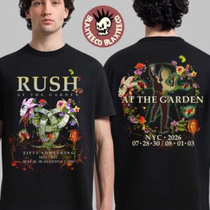 Rush Madison Square Garden New York City 2026 Event Tee Fifty Something Tour On July 28 30 August 1 And 3 2026 T-Shirt