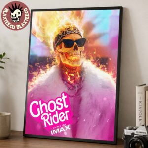 Ryan Gosling Ghost Rider X Barbie Johnny X Ken Home Decor Poster Canvas