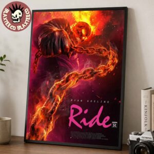 Ryan Gosling Ghost Rider X Drive Home Decor Poster Canvas