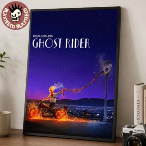 Ryan Gosling Ghost Rider X La La Land Home Decor Poster Canvas