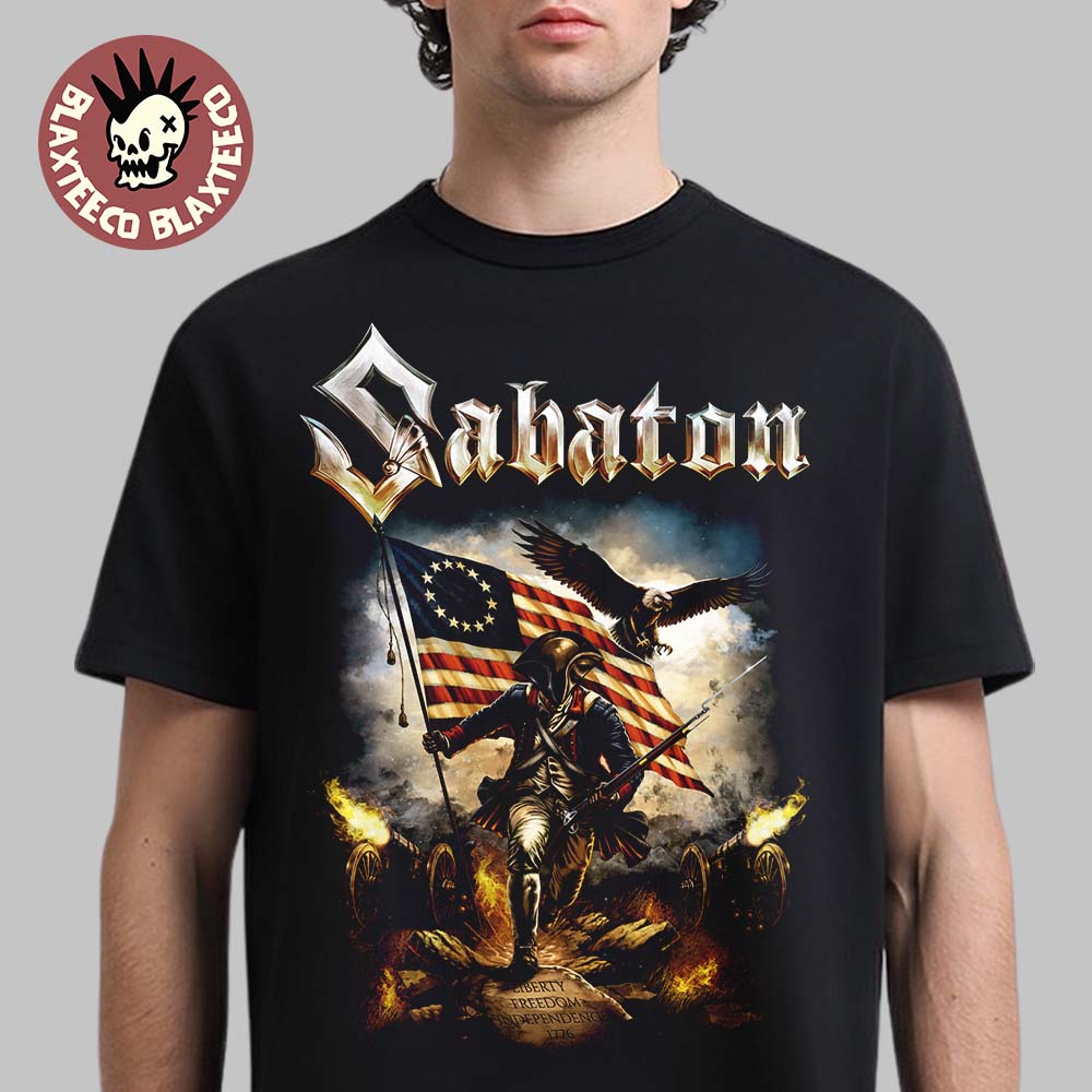 Sabaton USA Happy 4th Of July 2026 Liberty Of Death T-Shirt Sabaton USA Happy 4th Of July 2026 Liberty Of Death T-Shirt