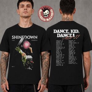 Shinedown Dance Kid Dance Act II 2026 Tour Merch With Dates Back Two Sided T-Shirt