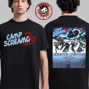 Silverstein Camp Screamo 2 Tour 2026 Schedule Dates Logo Two Sided T-Shirt