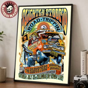 Slightly Stoopid Road Trippin Columbus Ohio 2026 Event Poster At Kemba Live On July 25 2026 Home Decor Poster Canvas