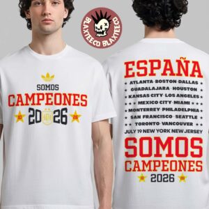 Spain National Football Team 2026 FIFA World Cup Champions Somos Campeones July 19 New York New Jersey T-Shirt