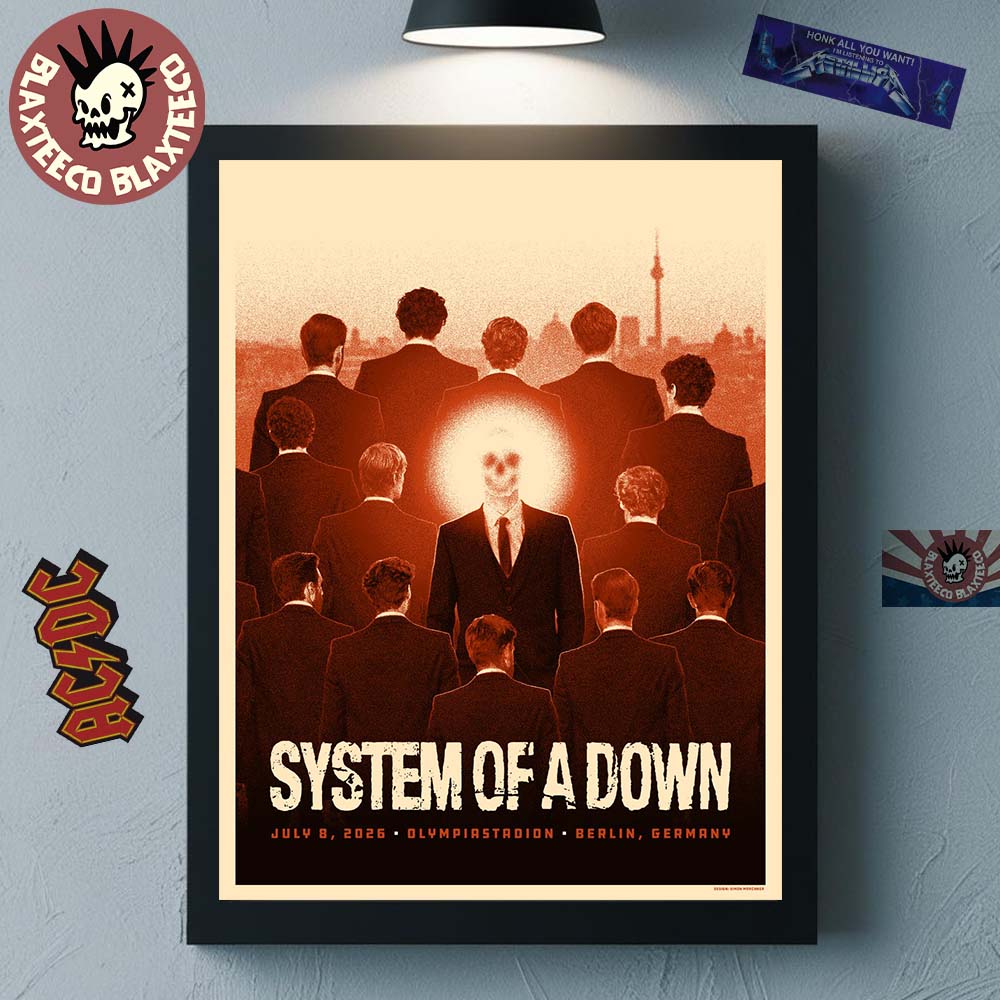 System Of A Down Berlin Germany 2026 Exclusive Event Poster At Olympiastadion On July 8 2026 Home Decor Poster Canvas System Of A Down Berlin Germany 2026 Exclusive Event Poster At Olympiastadion On July 8 2026 Home Decor Poster Canvas