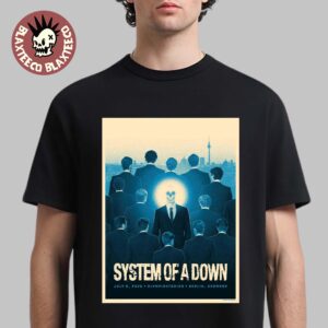 System Of A Down Berlin Germany 2026 Pop Up Exclusive Poster At Olympiastadion On July 8 2026 Premium T-Shirt