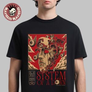 System Of A Down Paris France 2026 Stade de France Pop Up Shop Venue Tour Poster On 2 And 4 July 2026 T-Shirt