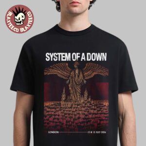 System Of A Down SOAD London UK 2026 Pop Up Shop Poster At Tottenham Stadium On 13 And 15 2026 T-Shirt