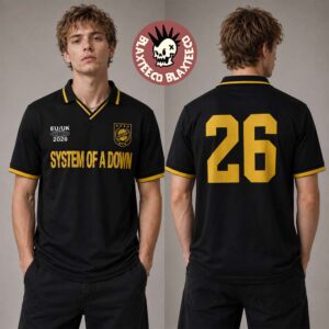 System Of A Down SOAD Milan Italy 2026 Specific Merch Polo Jersey At IDays Milano Festival 6 July 2026 Football Jersey