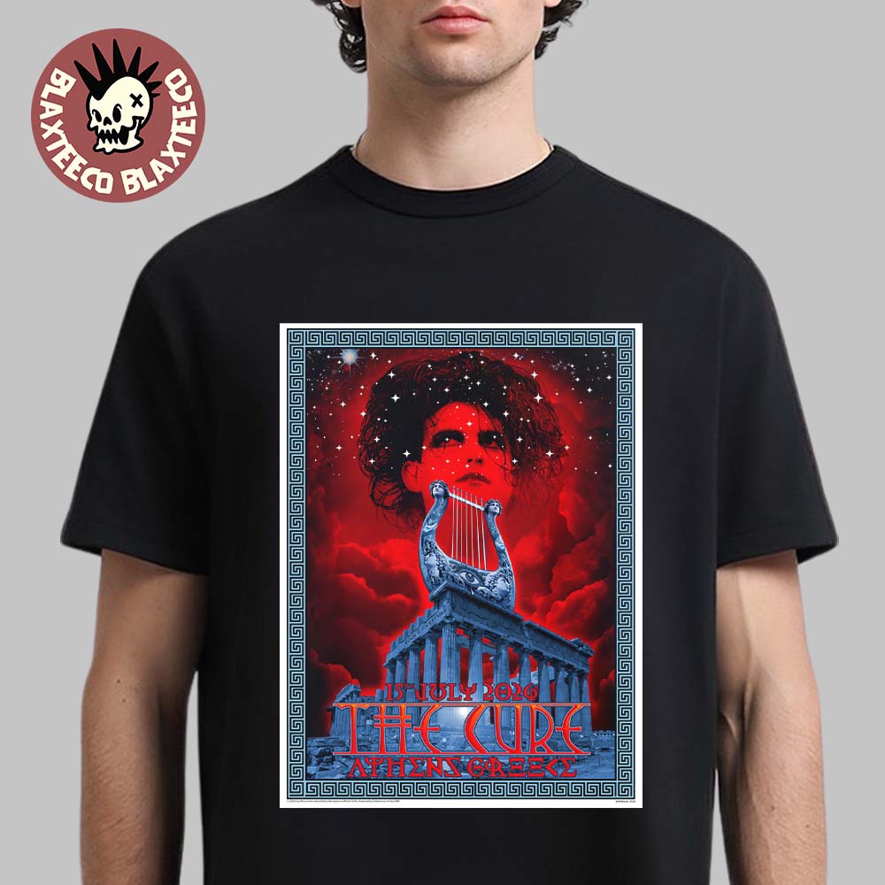 The Cure Athens Greece 2026 Limited Edition Event Tee Live At Ejekt Festival On 15 July 2026 T-Shirt The Cure Athens Greece 2026 Limited Edition Event Tee Live At Ejekt Festival On 15 July 2026 T-Shirt