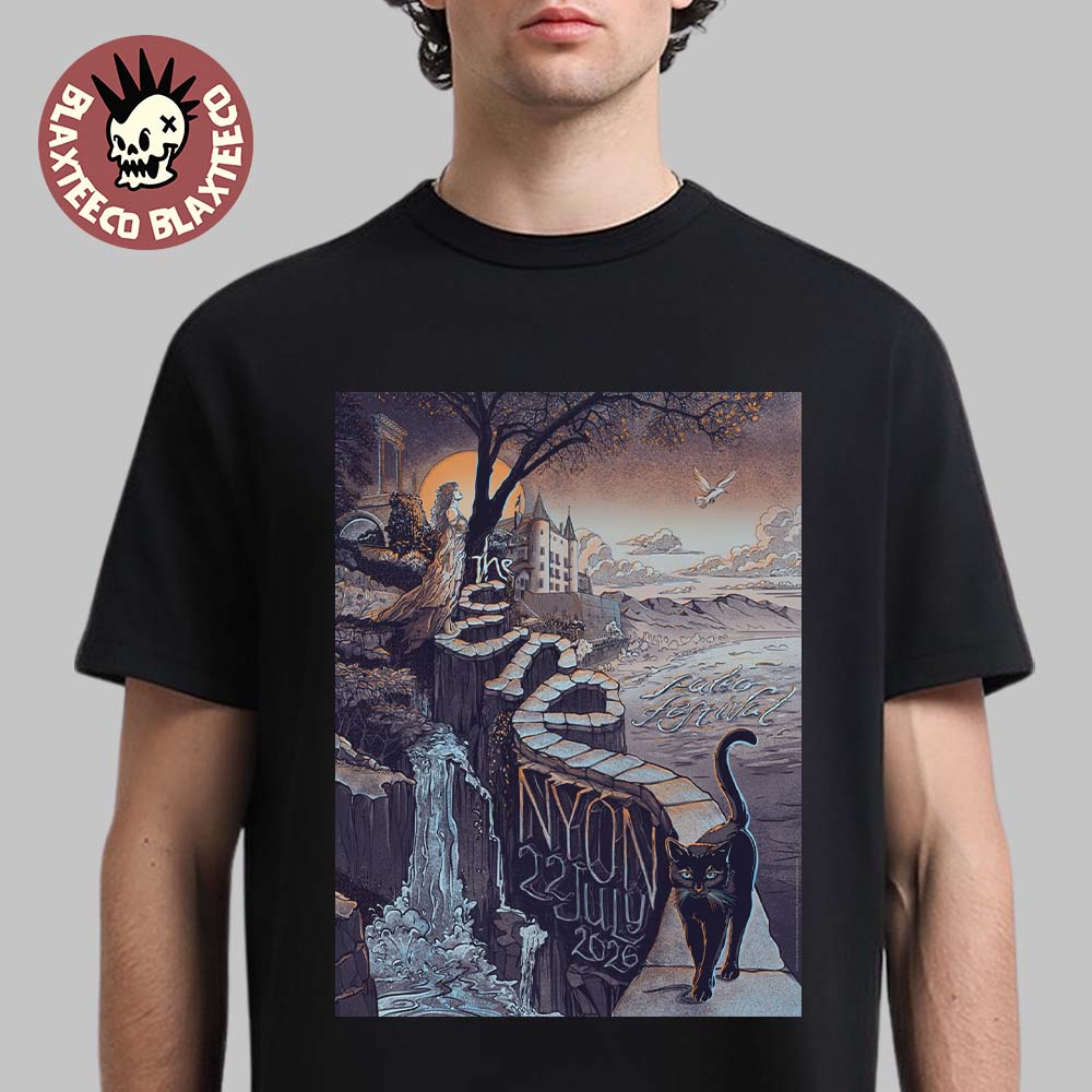 The Cure Nyon Switzerland Paleo Festival 2026 Limited Edition Event Tee On 22 July 2026 Unisex T-Shirt The Cure Nyon Switzerland Paleo Festival 2026 Limited Edition Event Tee On 22 July 2026 Unisex T-Shirt