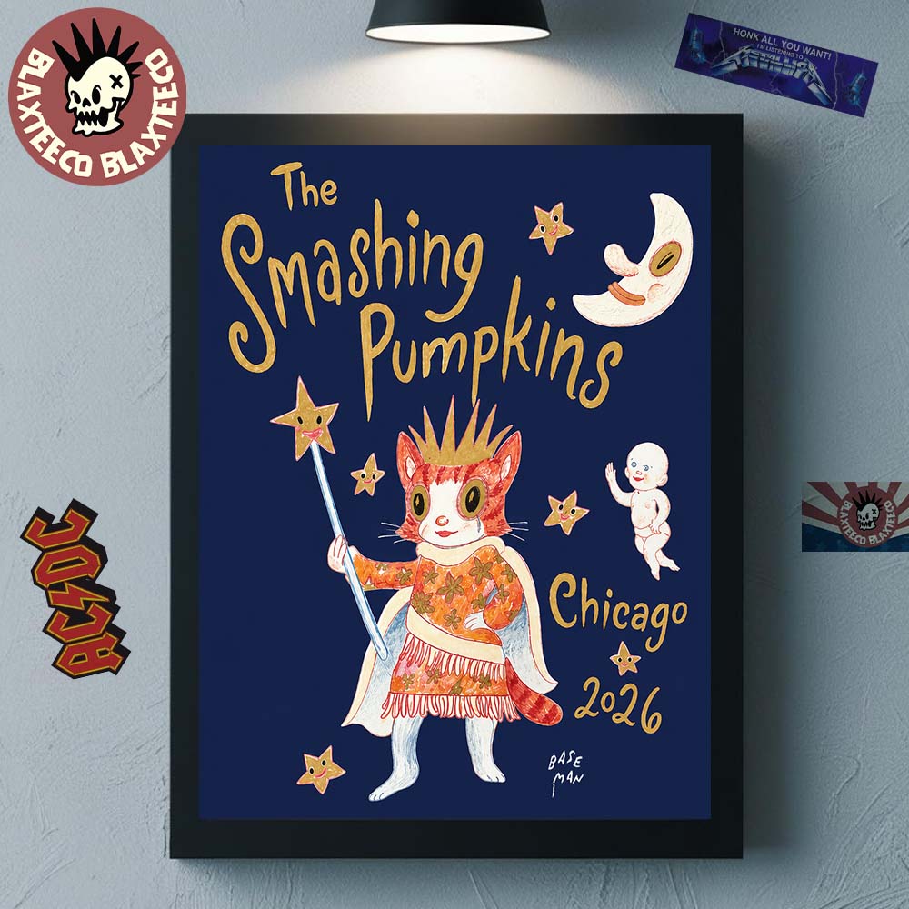 The Smashing Pumpkins Chicago IL 2026 Pop Up Shop Merch Baseman Poster On July 29 2026 Home Decor Poster Canvas The Smashing Pumpkins Chicago IL 2026 Pop Up Shop Merch Baseman Poster On July 29 2026 Home Decor Poster Canvas