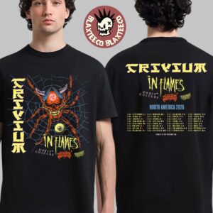 Trivium The Crown In The Grave Tour 2026 North America Cities Schedule Dates Two Sided T-Shirt
