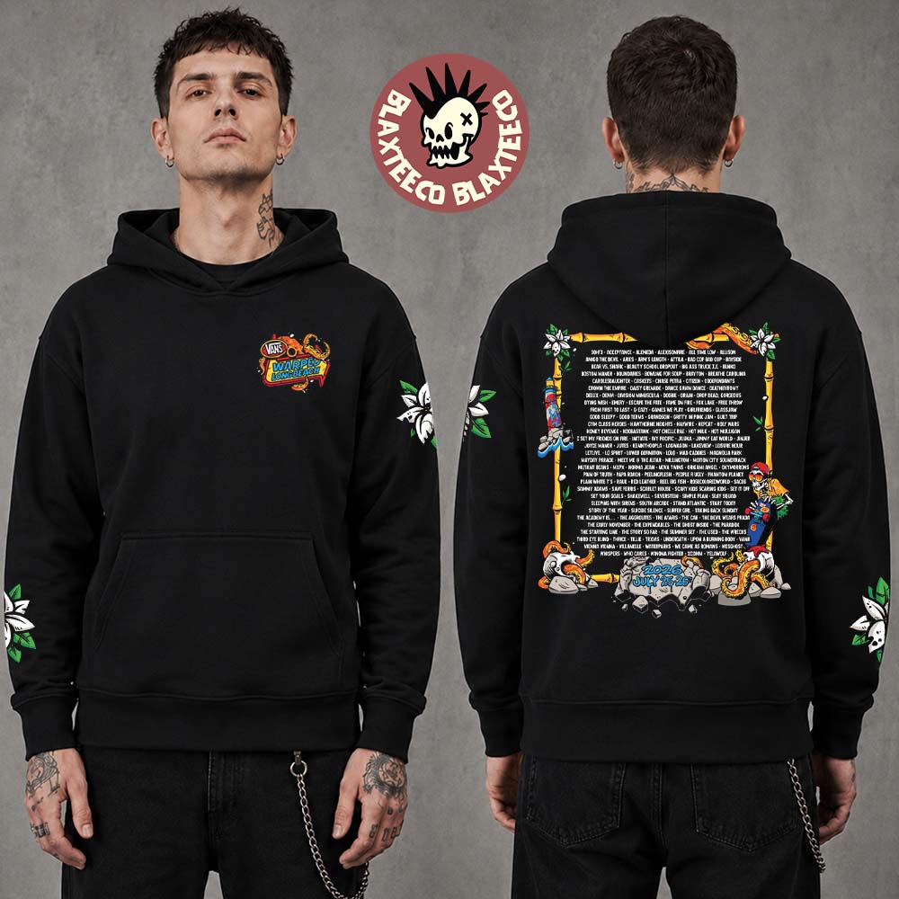 Vans Warped Tour 2026 Long Beach CA July 25 2026 Merch Lineup Hoodie Vans Warped Tour 2026 Long Beach CA July 25 2026 Merch Lineup Hoodie