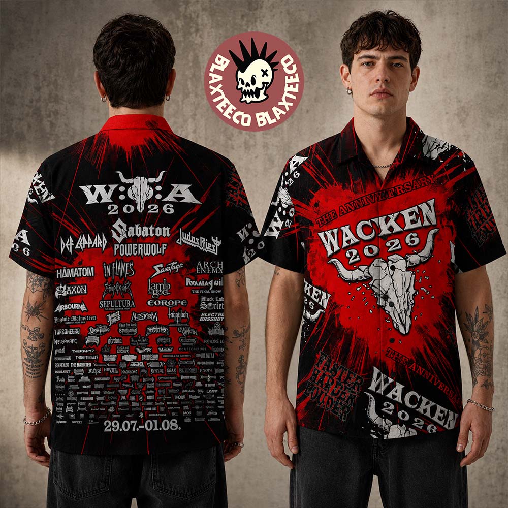 Wacken Open Air 2026 Festival The Anniversary Merch Hawaiian Shirt Wacken Open Air 2026 Festival The Anniversary Merch Hawaiian Shirt