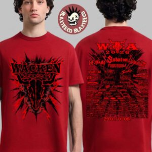 Wacken Open Air 2026 Festival The Anniversary Merch Thunderclouds Red T-Shirt