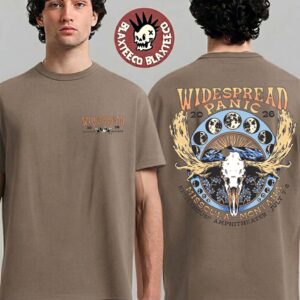 Widespread Panic Bonner Montana 2026 Merch Tee At Kettlehouse Amphitheater On July 7-8 2026 Brown Two Sided T-Shirt