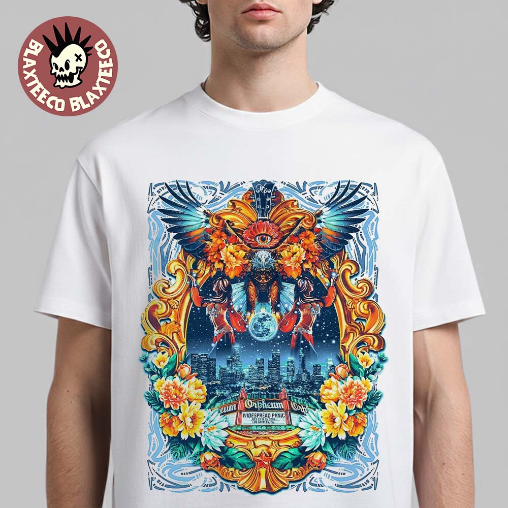 Widespread Panic Los Angeles CA 2026 Event Poster Live At The Orpheum Theatre On July 23 24 25 2026 Unisex T-Shirt Widespread Panic Los Angeles CA 2026 Event Poster Live At The Orpheum Theatre On July 23 24 25 2026 Unisex T-Shirt