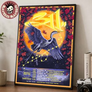 311 Fall 2026 Event Poster Calendar Schedule Dates With Beach Weather And Tunnel Vision Home Decor Poster Canvas
