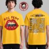 Rob Zombie Freaks On Parade 2026 Tour Merch Portrait Zombie Head Green And Purple Two Sided T-Shirt