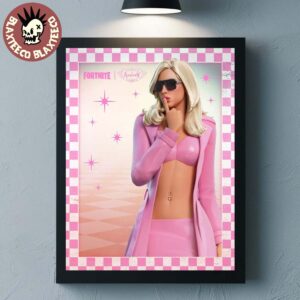 Addison Rae X Fortnite Fame Is A Gun Skin Home Decor Poster Canvas