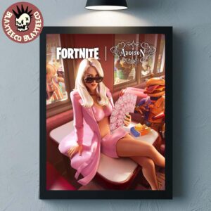 Addison Rae X Fortnite Icon Series Home Decor Poster Canvas
