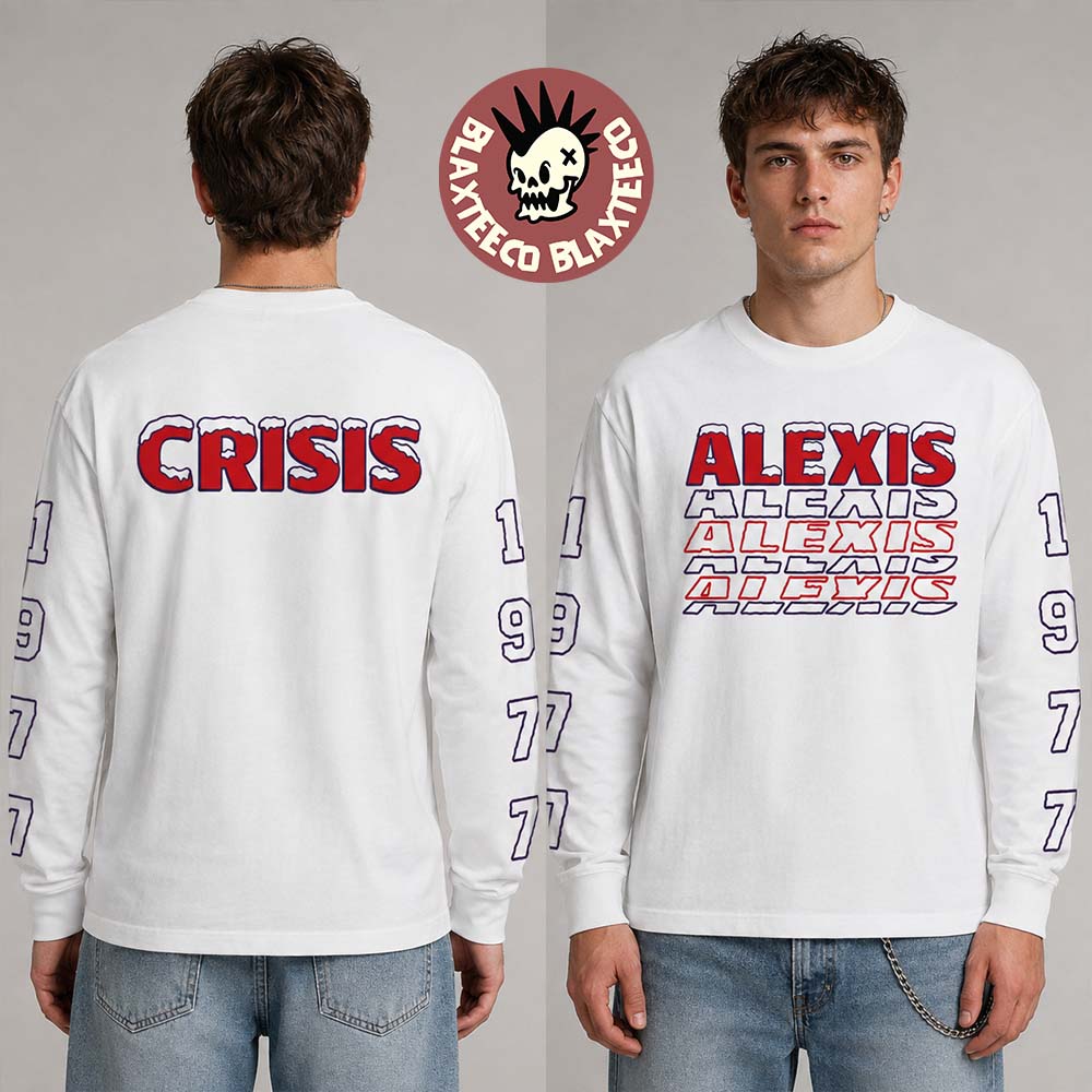 Alexisonfire Crisis 2026 Exclusive Tour Merch 20 Years 1977 White Long Sleeve Alexisonfire Crisis 2026 Exclusive Tour Merch 20 Years 1977 White Long Sleeve