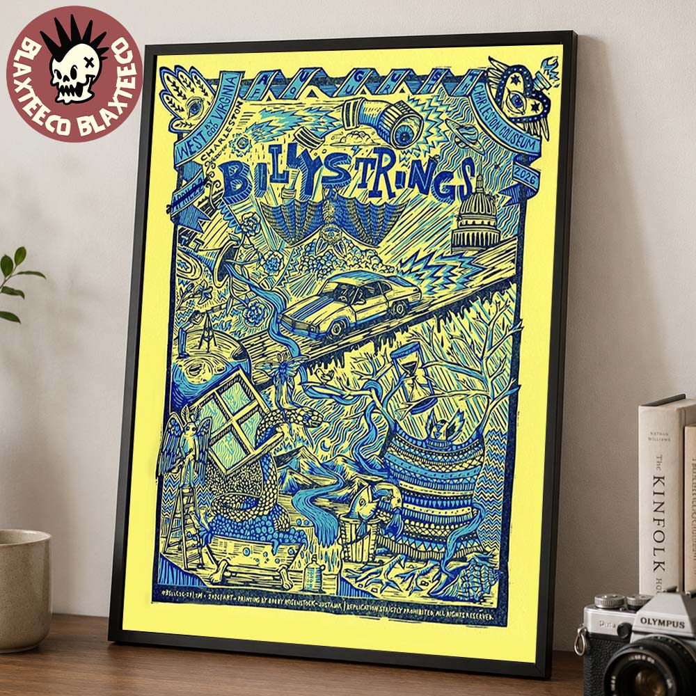 Billy Strings Charleston WV 2026 Event Poster On August 4 2026 Home Decor Poster Canvas Billy Strings Charleston WV 2026 Event Poster On August 4 2026 Home Decor Poster Canvas