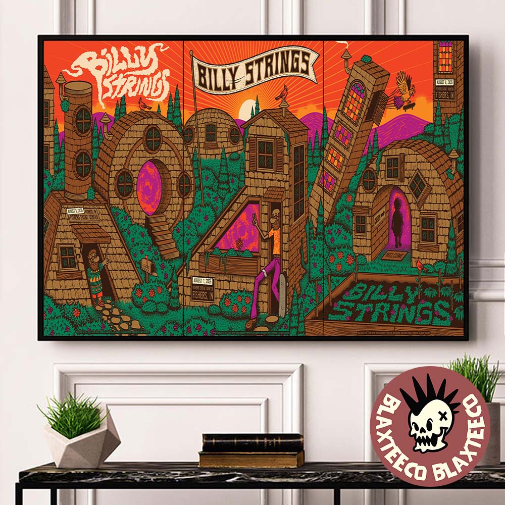 Billy Strings Fishers IN 2026 Night 1 2 And 3 Combined Poster Set Live At The Fishers Event Center On August 6 7 8 2026 Poster Canvas Billy Strings Fishers IN 2026 Night 1 2 And 3 Combined Poster Set Live At The Fishers Event Center On August 6 7 8 2026 Poster Canvas