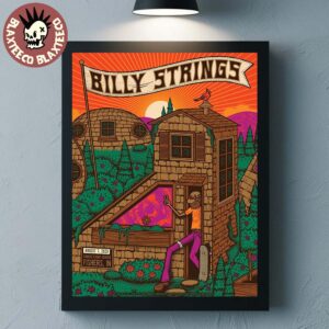 Billy Strings Fishers IN 2026 Night 2 Poster Live At The Fishers Event Center On August 7 2026 Home Decor Poster Canvas