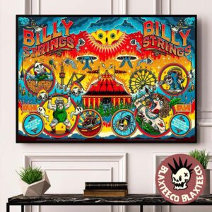 Billy Strings Ionia Freak Fair 2026 Night 1 And 2 Combined Poster Set Ionia MI August 28 29 2026 Home Decor Poster Canvas
