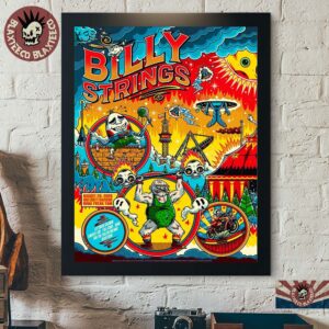 Billy Strings Ionia Freak Fair 2026 Night 1 Poster Ionia MI August 28 2026 Home Decor Poster Canvas