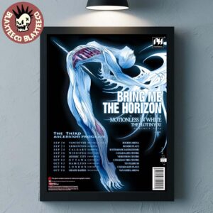 Bring Me The Horizon The Third Ascension Program 2026 North America September And October Home Decor Poster Canvas