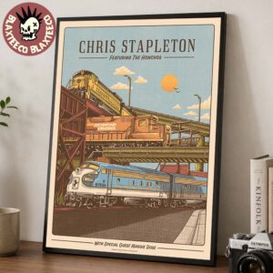 Chris Stapleton Richmond Virginia 2026 Poster At Allianz Amphitheater at Riverfront August 19 2026 Home Decor Poster Canvas