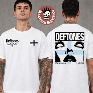 Deftones All Points East UK 2026 Exclusive Merch Tee Live In London UK 23 August 2026 White T-Shirt
