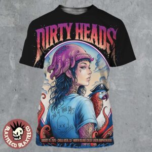 Dirty Heads Chula Vista CA 2026 Gig Poster At North Island Credit Union Amphitheatre On August 19 2026 All Over Print Shirt