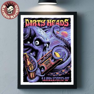 Dirty Heads Indianapolis IN 2026 Event Poster At Everwise AMP At White River On August 2 2026 Home Decor Poster Canvas