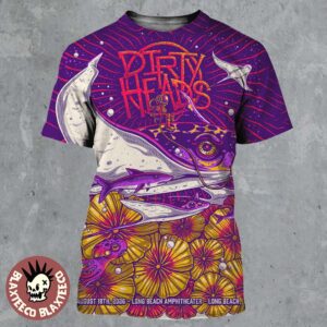 Dirty Heads Long Beach California 2026 Poster At Long Beach Amphitheater On August 18 2026 The Hometown Show All Over Print Shirt