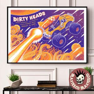 Dirty Heads Santa Barbara California 2026 Show Poster At Santa Barbara Bowl On August 16 2026 Home Decor Poster Canvas