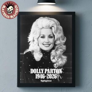 Dolly Parton On The Cover RollingStone Magazine Tribute RIP Thank You For The Memories 1946-2026 Poster Canvas