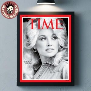 Dolly Parton On The Cover TIME Magazine Tribute Rest In Peace Thank You For The Memories 1946-2026 Poster Canvas