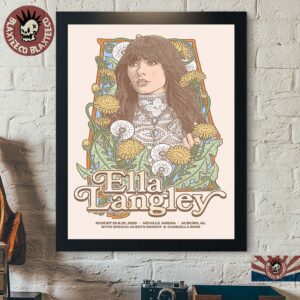 Ella Langley Auburn AL 2026 Event Poster Live At Neville Arena On August 28 29 2026 Home Decor Poster Canvas