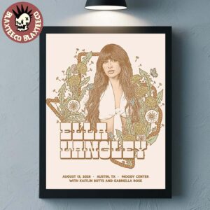Ella Langley Austin Texas 2026 Event Poster At Moody Center On August 13 2026 Decor Poster Canvas