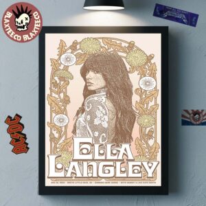 Ella Langley North Little Rock AR 2026 Event Poster At Simmons Bank Arena On August 22 2026 Home Decor Poster Canvas