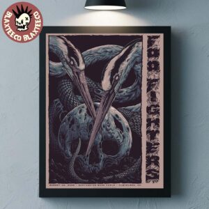 Foo Fighters Cleveland OH 2026 Event Poster At Huntington Bank Field On August 10 2026 Home Decor Poster Canvas