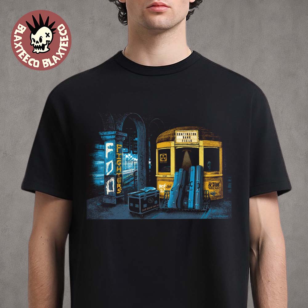 Foo Fighters Cleveland Ohio 2026 VIP Poster At Huntington Bank Field On August 10 2026 Unisex T-Shirt Foo Fighters Cleveland Ohio 2026 VIP Poster At Huntington Bank Field On August 10 2026 Unisex T-Shirt