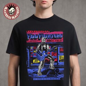 Foo Fighters Detroit Michigan 2026 Venue Poster At Ford Field On August 6 2026 Unisex T-Shirt